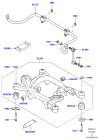 KHC000040 - Silent Bloc Traverse Arriere  / Barre Stabilisatrice - Origine - Range Rover L322