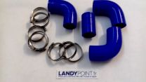 LRT720BLUE - Kit de Durites Intercooler Silicone Bleu - Defender 200TDi