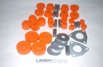 GAL290 - Complete Orange Polybush Kit - Defender / Discovery 1 / Range Rover Classic