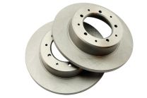 FTC1381 - Rear Solid Brake Discs - Pair - Delphi - Defender 90 / Discovery / Range Rover Classic